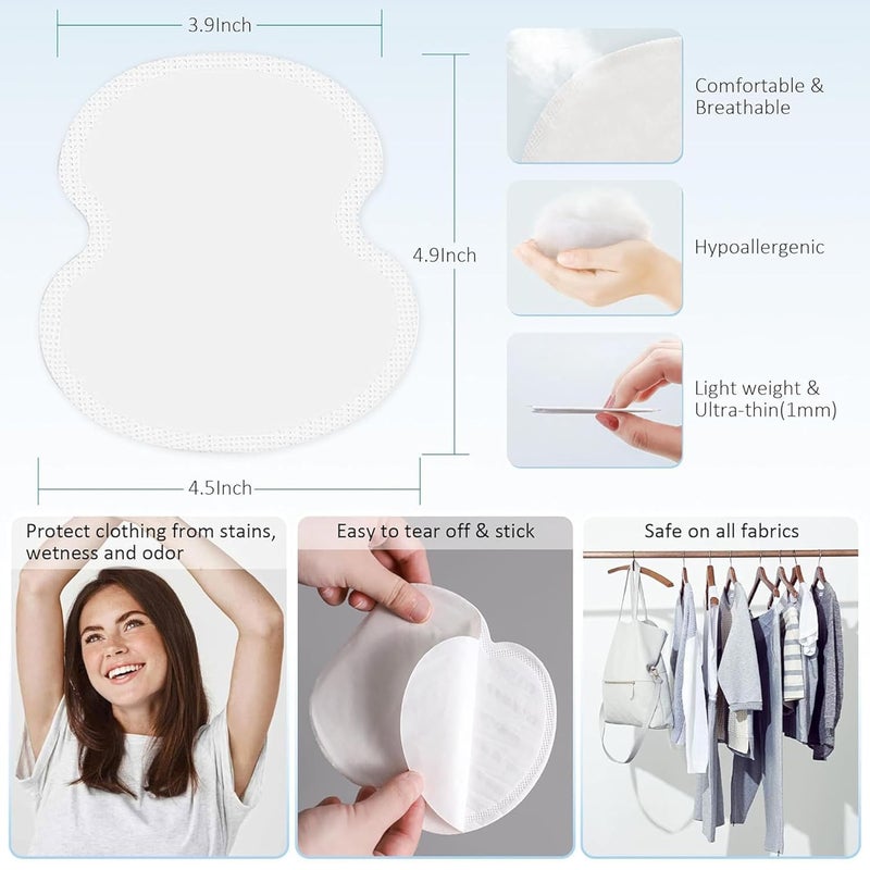 FASHRAMP FASHRAMP Underarm Sweat Pads for Women Armpit Pads for Sweating Women Disposable Underarm Sweat Pads Armpit Sweat Pads for A Whole Day Protection Ideals for Workouts and Special 40Pcs  - Image 4