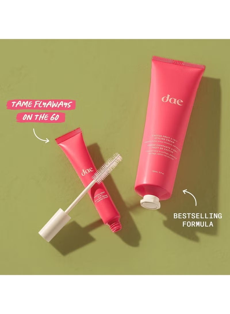 DAE Hair Cactus Fruit 3-In-1 Styling Cream  Taming Wand - Tame Flyaways, Smooth Frizz, Style Edges (0.6 oz.) - Image 4