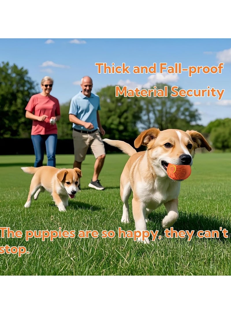 2025 New Interactive Dog Toys Dog Balls,Durable Motion Activated Automatic Rolling Ball Toys for/Small/Medium Dogs(Orange) - Image 5