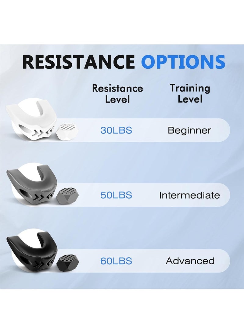 Bukela 6PCS Silicone Jaw Exerciser,Jawline Shaper,Silicone Jawline Exerciser Jaw Trainer,Jawline Shaper Jaw Exerciser for Men & Women with 1 Cleaning Brush - Image 2