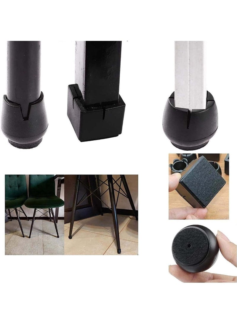 16 Pack Silicone Table Furniture Chair Foot Cover, Floor Protectors, Prevent Scratches and Noise, Elastic Protection Cover, for Various of Furniture Feet - Image 3