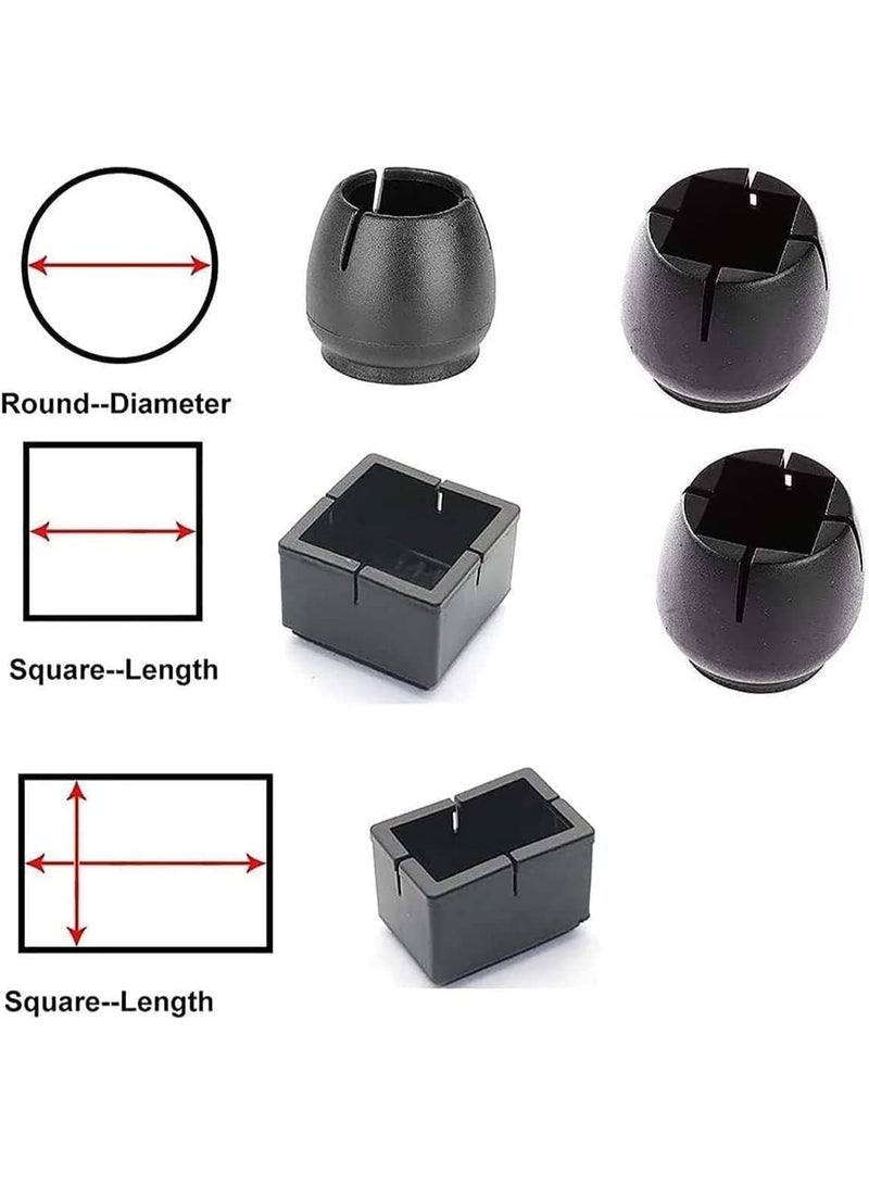 16 Pack Silicone Table Furniture Chair Foot Cover, Floor Protectors, Prevent Scratches and Noise, Elastic Protection Cover, for Various of Furniture Feet - Image 5