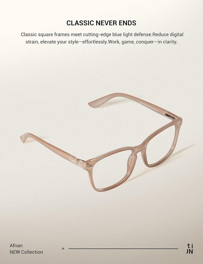 Blue Light Blocking Glasses for Women Men Square Frame Nerd Eyeglasses Anti Blue Ray Computer Screen Glasses - Image 3