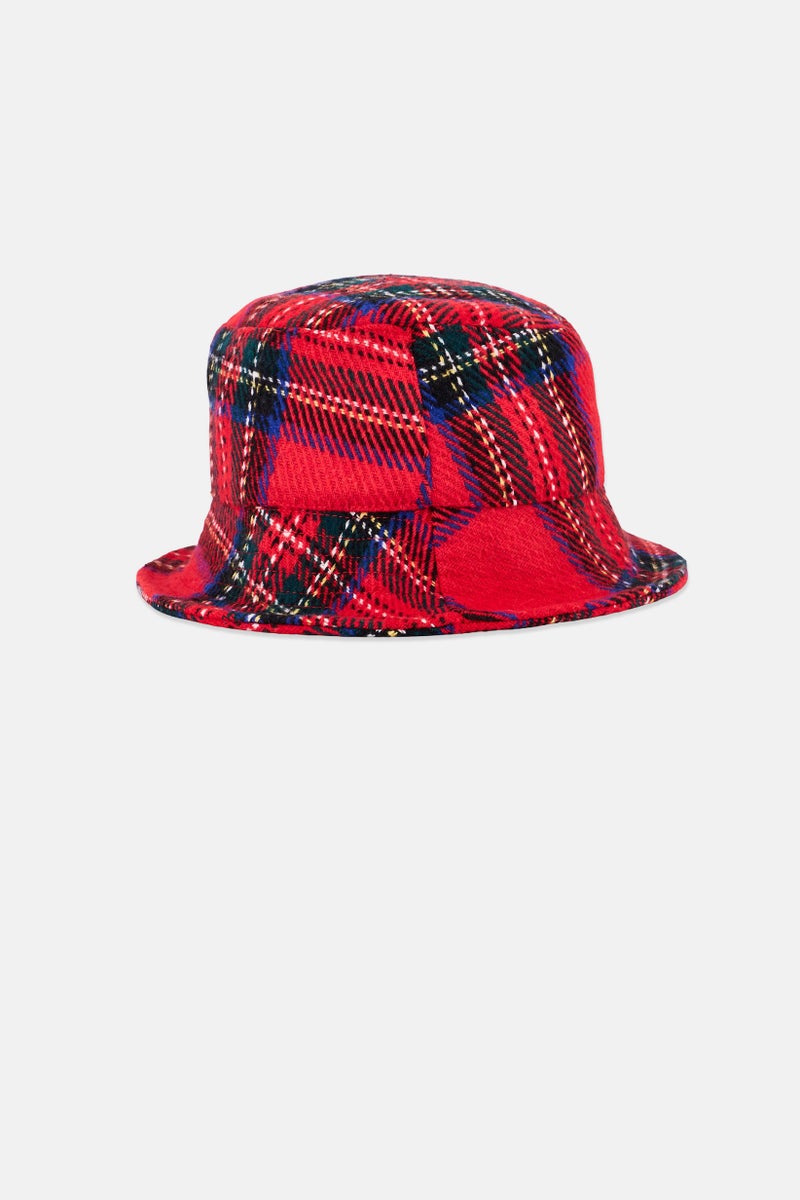 Reserved Women Plaid Bucket Hat, Multicolor - Image 2