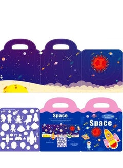 Generic Portable Reusable Magnetic Space Stickers Book for Preschoolers and Toddlers Brand: Generic  - Image 2