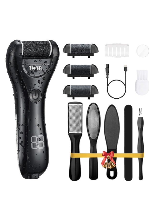 IWEEL Electric Foot Callus Remover, Rechargeable Portable Electronic Foot File Pedicure Kit, Electric Callus Remover for Feet, Pedicure Tools, Foot Scrubber File, Professional Foot Care for Dead Skin - Image 1