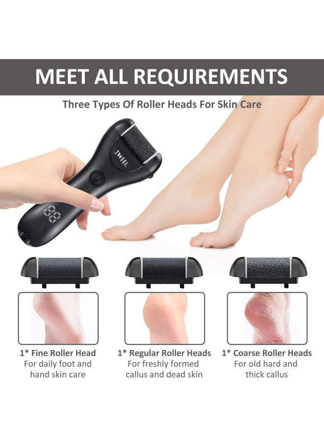 IWEEL Electric Foot Callus Remover, Rechargeable Portable Electronic Foot File Pedicure Kit, Electric Callus Remover for Feet, Pedicure Tools, Foot Scrubber File, Professional Foot Care for Dead Skin - Image 3