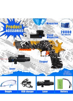 Moonmen Gel Balls Blaster M1911 Pistol Toy Gun Hydrogel Impact Game/Hydrogel- Ball Blaster Toy for Children's Outdoor Team Game Live CS Battles Cosplay  - Image 2