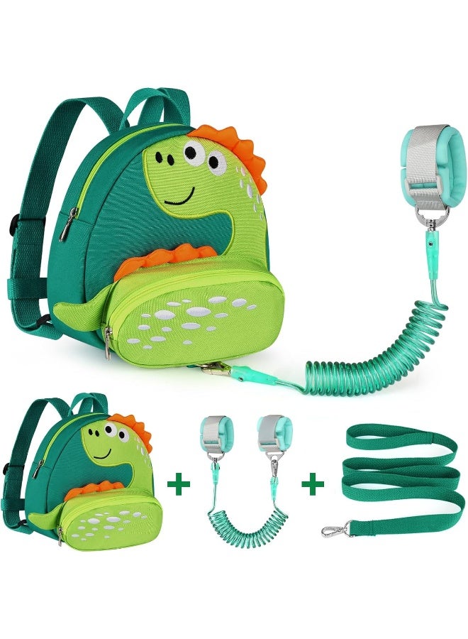 Accmor Toddler Harness Backpack Leash, Cute Dinosaur Backpacks with Anti Lost Wrist Link - Image 1