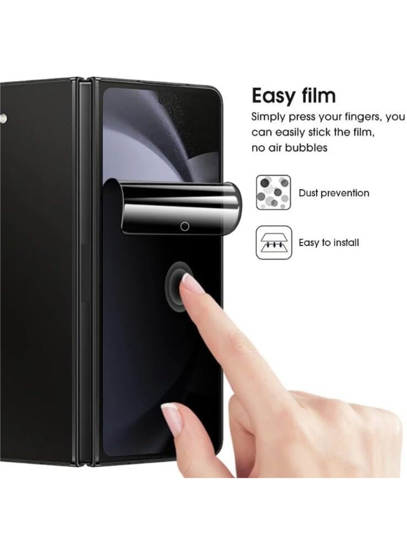 Aookay Privacy Hydrogel Screen Protector for Samsung Galaxy Z Fold 7 5G, Anti-Peeping Nano Soft Film Outer Screen + Inner Screen Anti-Peeping Soft Film Anti-Peeping protective Film - Image 2