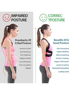 Y&D Posture Corrector for Women Men, Ultra Thin Light Upper Back Support Brace Clavicle, Neck, Shoulder Pain Relief, New Invisible Correction Hunchback Adjustable Sitting Corrector(L)  - Image 3