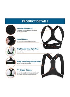 Y&D Posture Corrector for Women Men, Ultra Thin Light Upper Back Support Brace Clavicle, Neck, Shoulder Pain Relief, New Invisible Correction Hunchback Adjustable Sitting Corrector(L)  - Image 2