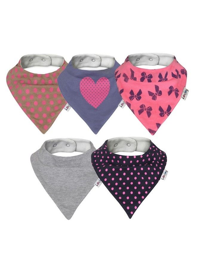 Bandana Baby Bibs Super Absorbent & Soft For Teething Babies. Fits Newborn To 3 Years. Best Baby Gift Girls 5 Pack (Love Polka) - pzsku/Z47D823B965FDBADB155EZ/45/_/1692273128/1e0c8dc7-8fe2-44fd-98b6-a5551362f1e9