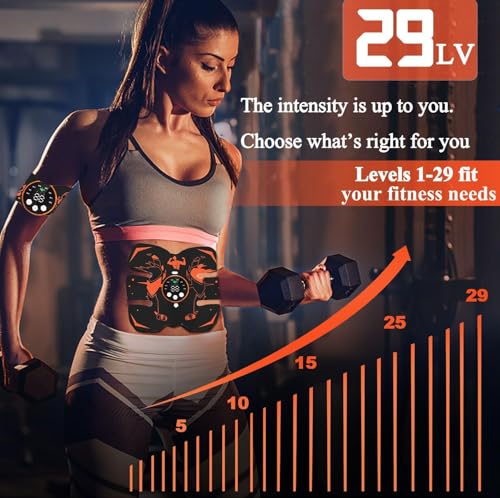 Erysin Fitness Belt Abs Stimulator Full Body AbArmHip Trainer Abs Trainer Electronic Toning Belts home workout equipment for AbdomenWaistLegArmHip - Image 3