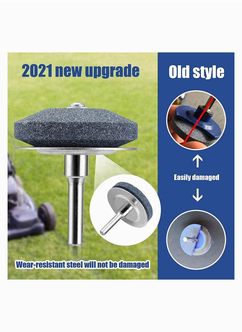 Y&D - Lawn mower Blade Sharpener with Steel Backing 3 Pack Universal Multi-Sharp Rotary Mower and Free Balancer for Any Power Hand Drill high Temperature Resistance Hardness - Image 1