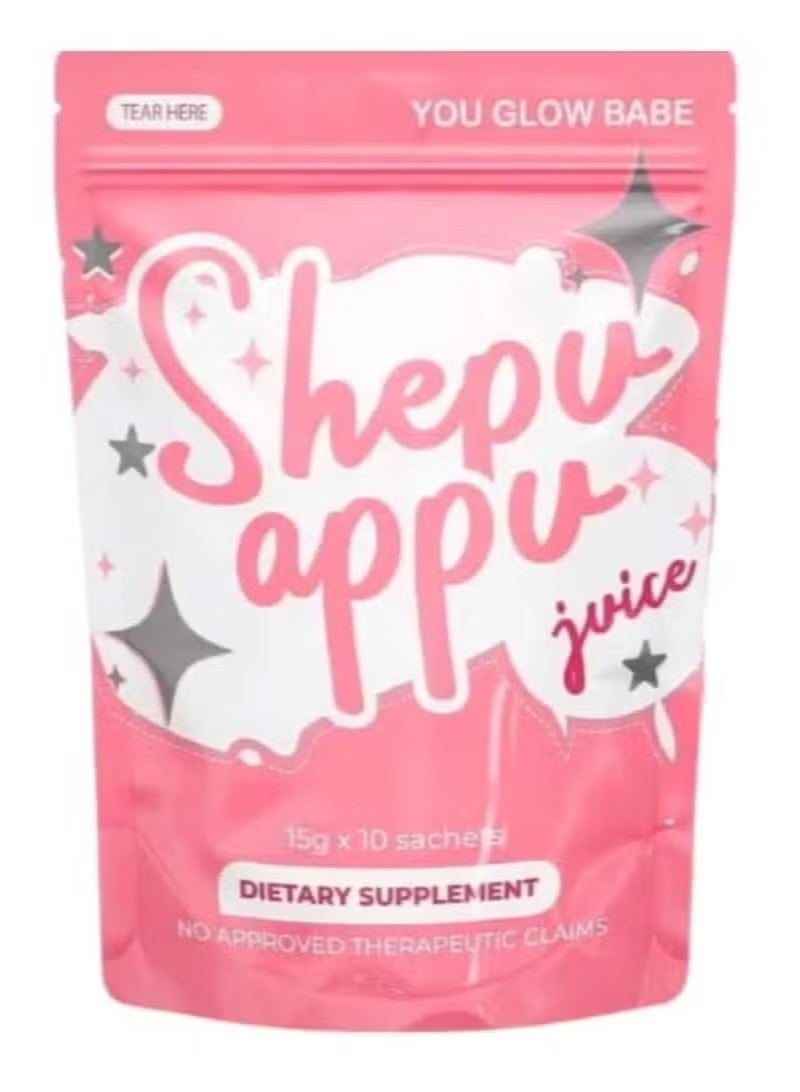 Glow Shibo Abu Juice 15g x 10 Sachets - Image 1