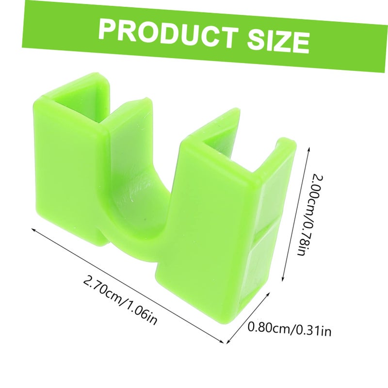 5pcs Light Green Plastic Chopsticks Training Covers Reusable Helper Tools for Beginners and Travel - Image 3