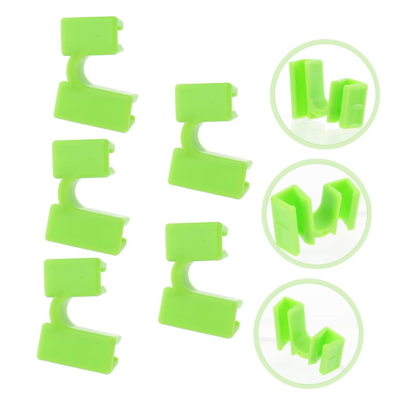 5pcs Light Green Plastic Chopsticks Training Covers Reusable Helper Tools for Beginners and Travel - Image 4