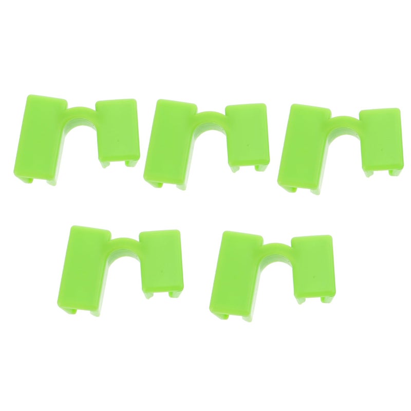 5pcs Light Green Plastic Chopsticks Training Covers Reusable Helper Tools for Beginners and Travel - Image 2