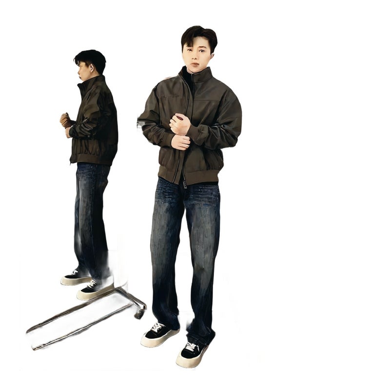 Cleanfit Men's Flight Jacket Spring Autumn Casual Coach Workwear Top - Image 1