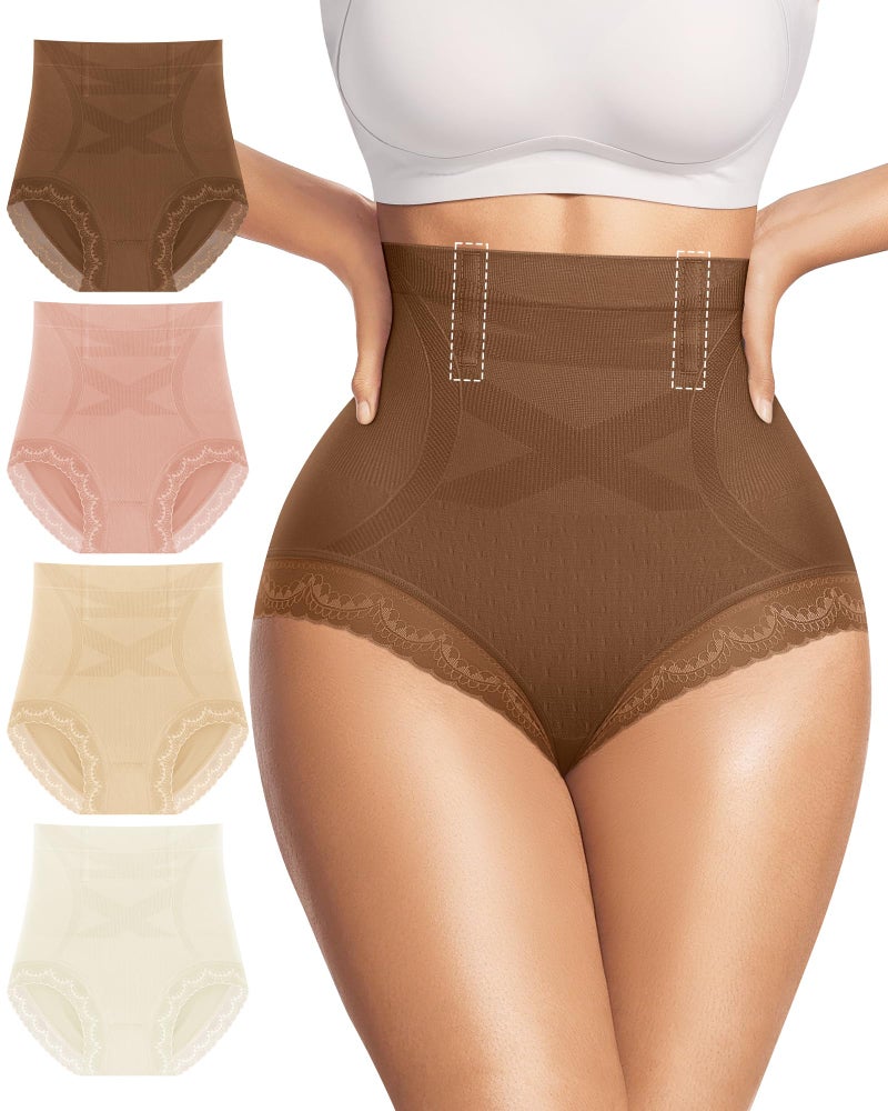 MIOTAN Women's Underwear Pack High Waisted Tummy Control girdle Ladies Panties Compression Shapewear Postpartum Post Partum body shaper, Mult-M - Image 1