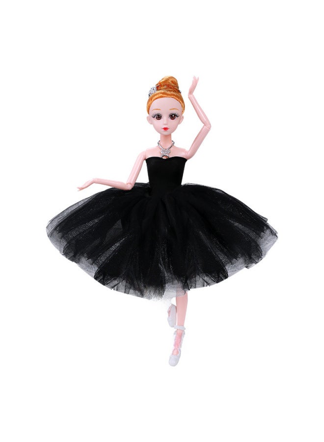 Children Heart Barbie Doll Gift Box Set Ballet Dance Girl Princess Training Organ Small Gift Children Toy-Height:Black Ballet - Image 5
