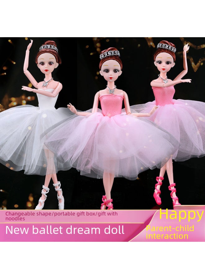 Children Heart Barbie Doll Gift Box Set Ballet Dance Girl Princess Training Organ Small Gift Children Toy-Height:Black Ballet - Image 4