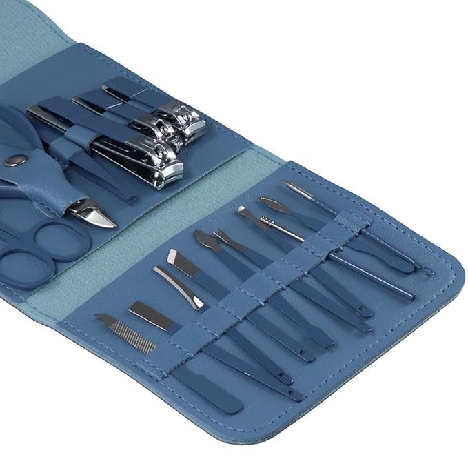 Kevra online Kevra online 16in1 Nail Manicure Kit Nail Cutter Grooming Tools Acne Needle Blackhead Remover Steel Pedicure Tools - Image 2