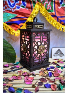 Egypt Antiques Ramadan lantern in its new form, the first rock salt lantern in Egypt, produced by Egypt Antiques, purple color  - Image 1