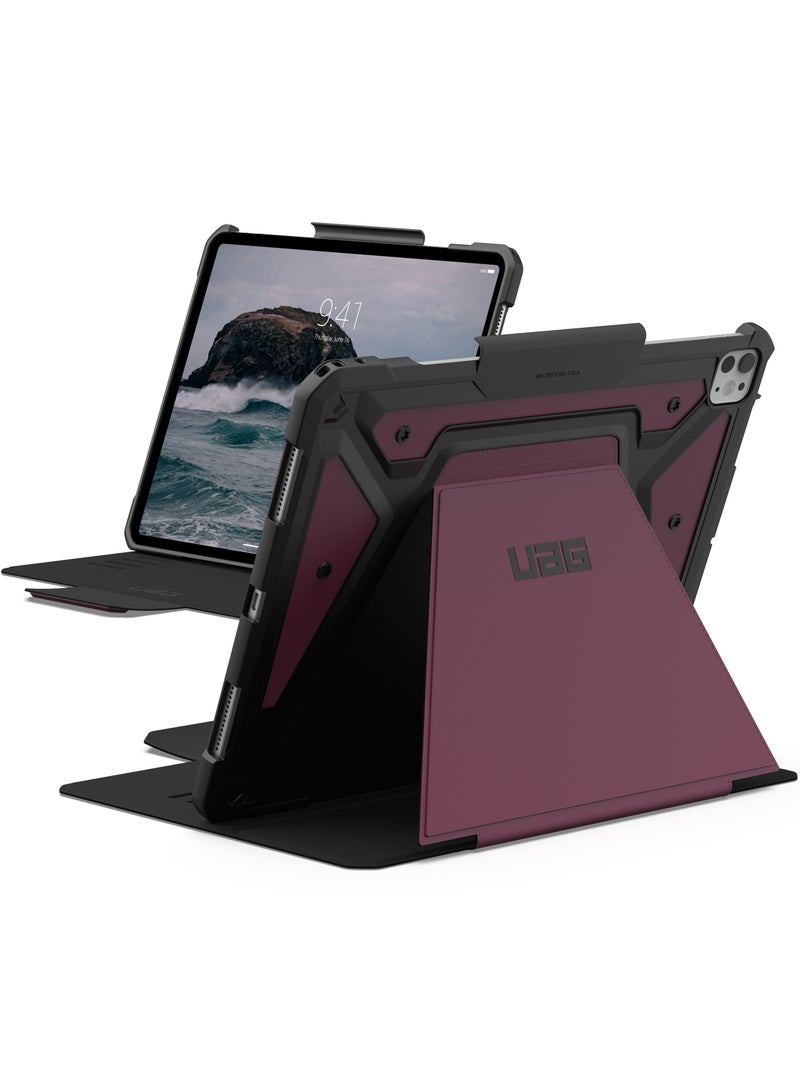 Urban Armor Gear غطاء حماية UAG Metropolis SE لجهاز iPad Pro مقاس 13 بوصة (2024) M4 مع حامل قلم وحامل عرض متعدد الزوايا قابل للتعديل - بوردو - Image 1