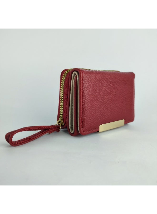 محفظة جلد نسائية فاخرة – مقسمة من الداخل لتنظيم جميع أغراضك بسهولة - Image 1