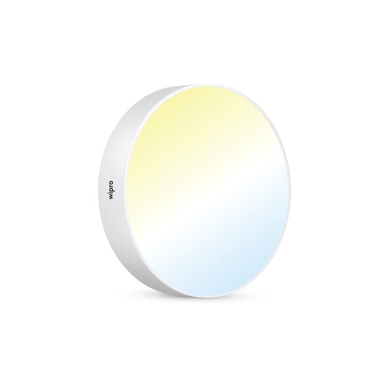 Wipro Garnet 18W Rimless Round CCT Surface Panel Colour Changing Panel Warm White Neutral White Cool White Elegant Rimless Design Surface Mounted LED Downlighter for Ceiling Pack of 1 - Image 2