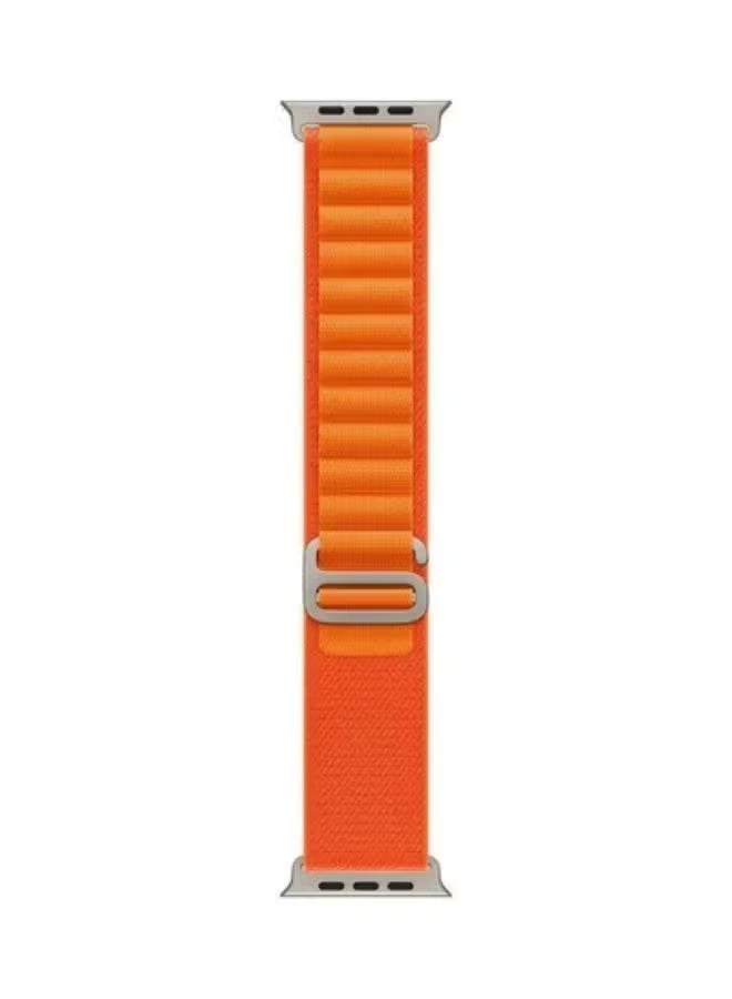 Alpine Sport Loop Band Woven Nylon Strap for Apple Watch 49mm/45mm/44mm/42mm Compatible with Apple iWatch Series 8/Ultra/7/SE/6/5/4/3/2/1 Orange - Image 1