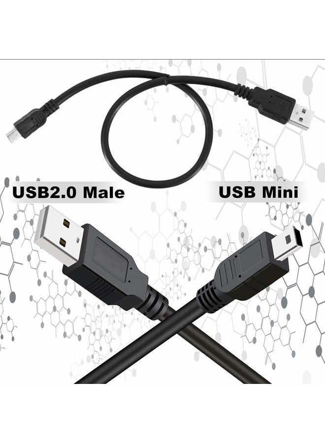 SaiTech IT 2 Pack USB 2.0 A to Mini 5 pin B Cable for External HDDS/Camera/Card Readers/MP3 Player-Black -35cm(1 feet) - Image 5