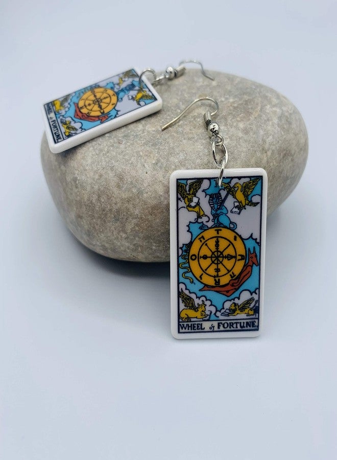 Mall of Style Wheel of Fortune Earrings - Tarot Jewelry - Sun Dial Accessories (Wheel of Fortune) - Image 4
