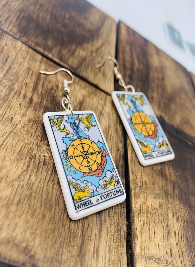 Mall of Style Wheel of Fortune Earrings - Tarot Jewelry - Sun Dial Accessories (Wheel of Fortune) - Image 5