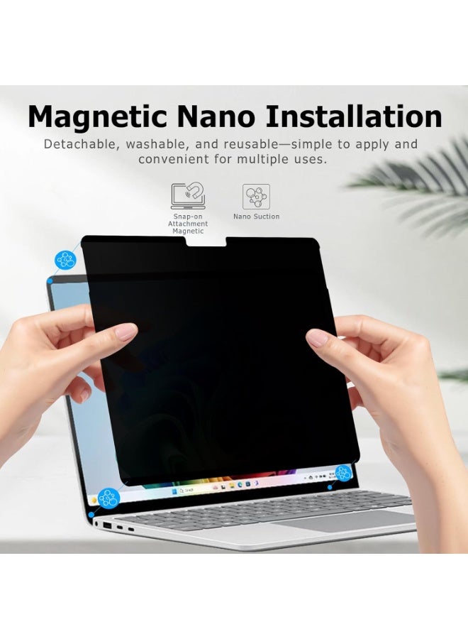 Magnetic Privacy Screen for 15 inch Surface Laptop 7 Gen (release in 2024), Removable Matte Computer Screen Spy Filter Compatible with Microsoft Laptop, Anti-Glare Blue Light Scratch Screen Cover - Image 5