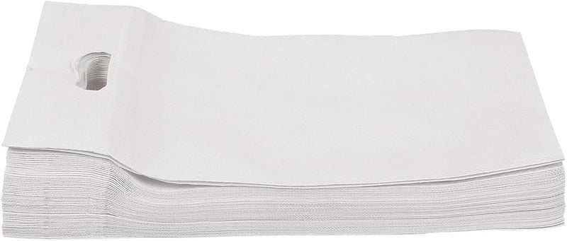 10 Piece Non Woven Shopping Bag With Handle Reusable Shopping Bag For Gift And Many Uses - Size 35X25 Cm (White) - Image 2