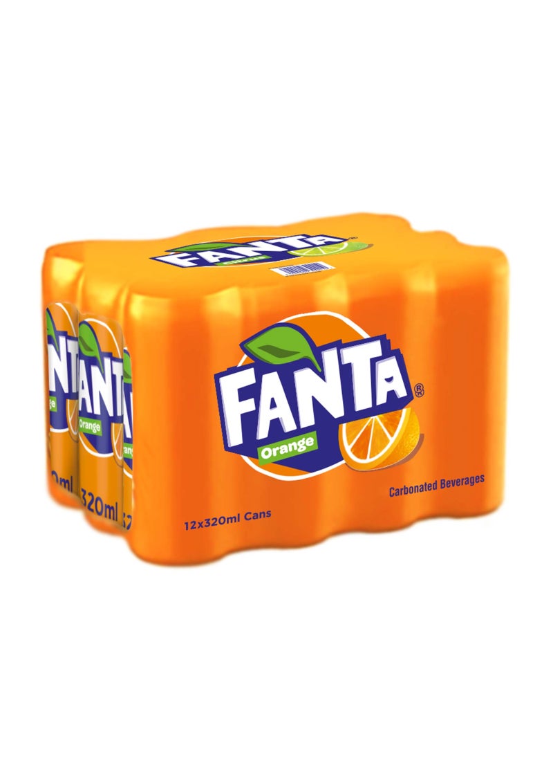 Fanta Orange Carbonated Soft Drink Cans - Image 1