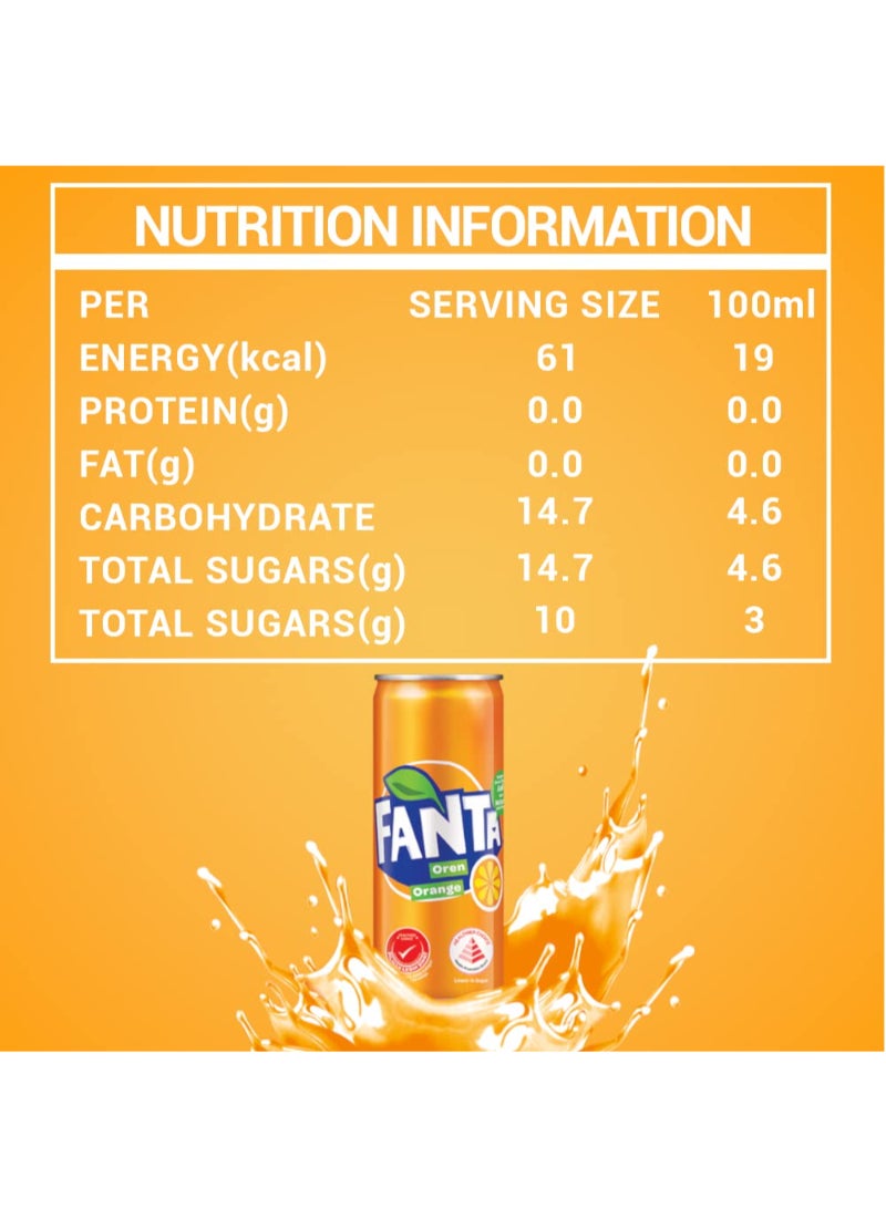 Fanta Orange Carbonated Soft Drink Cans - Image 2