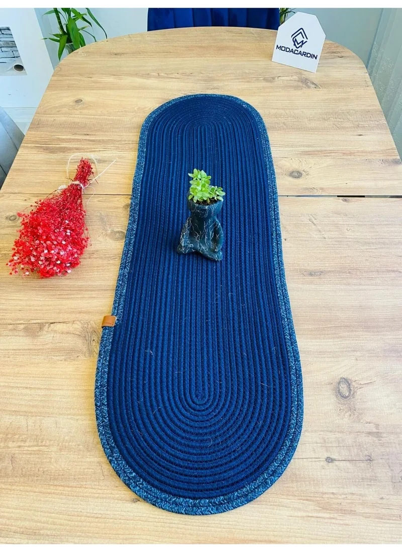 BDZ Deri BDZ Leather Jute Bohemian Style Decorative Runner 35x100 cm