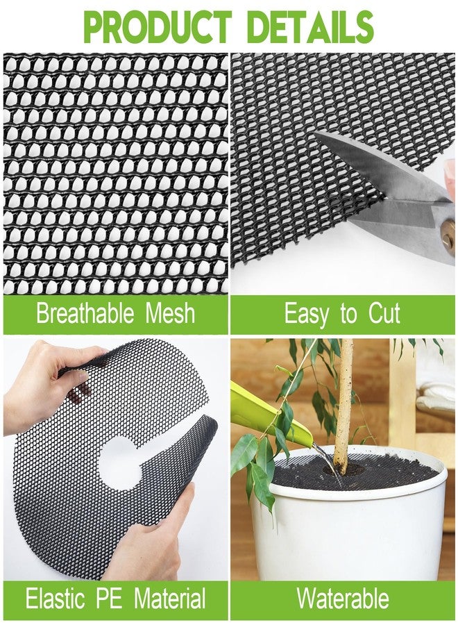 phepetroll 6 Pack Plant Pot Grids - 11.8 Inch Cuttable Soil Cover Protector from Cats, Animals Digging Stopper, Indoor Plant Pot Soil Guard for Outdoor Garden Balcony - Image 5