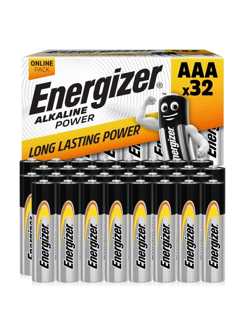 Energizer - Energizer AAA Batteries, Alkaline Power, 32 Pack, AAA Battery Pack - Noon Exclusive - Image 1
