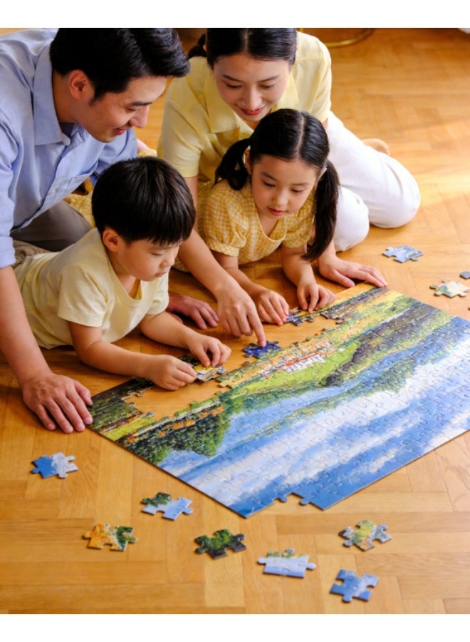 1000pcs لغز الكرتون الكبار ، لغز تحدي الرسم الكرتون ، مناسب للأنشطة العائلية ، ليالي اللعبة ، الهدايا لتخفيف الإجهاد ، الغزلان الحلمية - Image 5