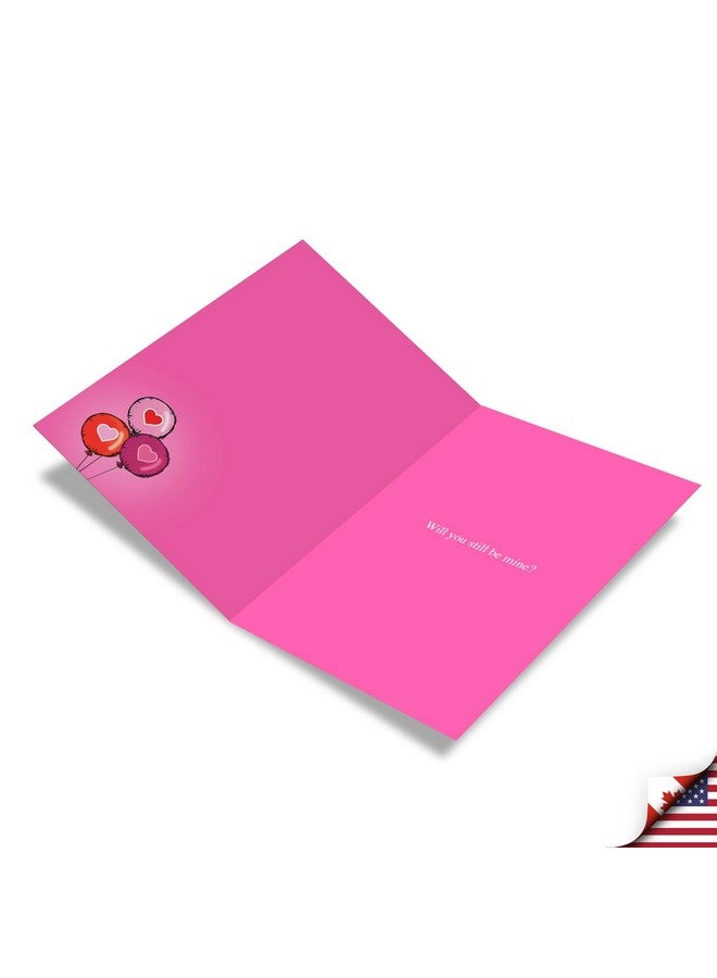 NobleWorks, Happy Valentine's Day Card with Envelope - Note Card for Loving Valentine - Sorry Balloons 2216 - Image 1