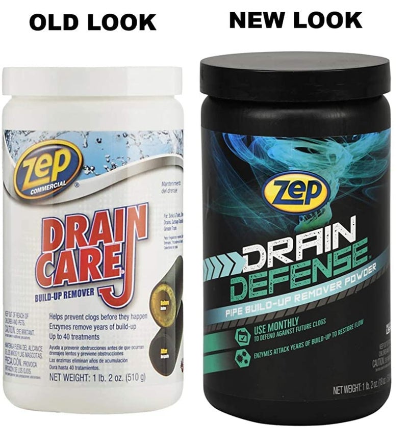 Zep Drain Defense Enzymatic Drain Cleaner Powder 18 Ounces (Case of 2) ZDC16 - Safe for Pipes and Septic Systems - Image 2