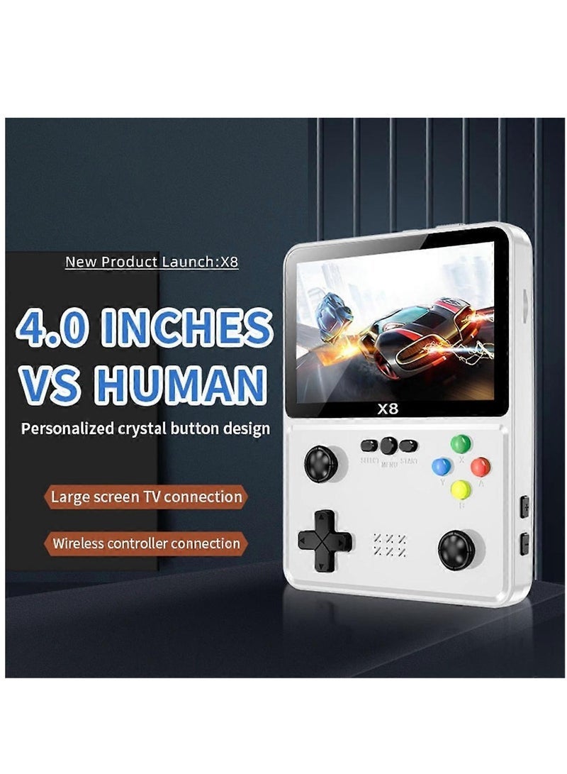 TIGER X8 Retro Handheld Video Game Console with 4 Inch LCD Screen Connect to TV with AV Cable - Image 2