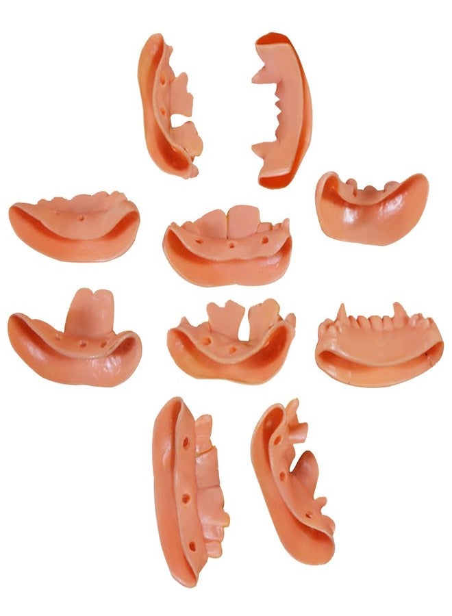 Odowalker 10 Pcs Prank Fake Teeth Vampire Teeth Halloween Gnarly Teeth Ugly Denture Funny Teeth Halloween Decoration Props Easter Costume Party Funny Gag Gift (10 Styles) - Image 2