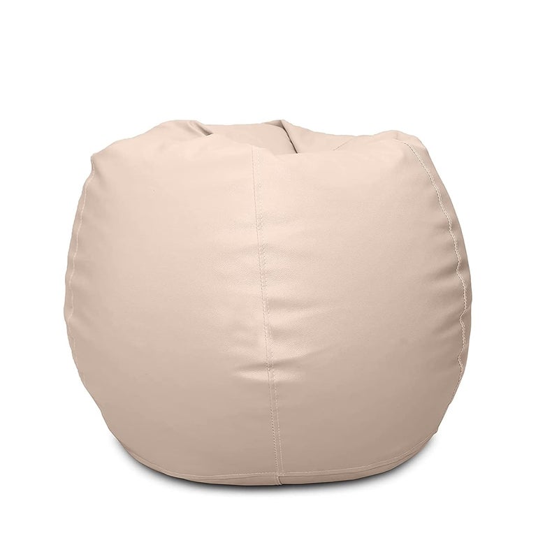Generic LEXAVI Brand Beanbag with Footstool Filled with High Density Quality Beans XXXL Cream  - Image 4