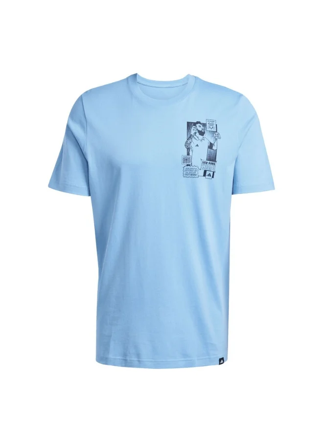 اديداس adidas MESSI ICON G T Blue Football T-SHIRTS for Men - XS